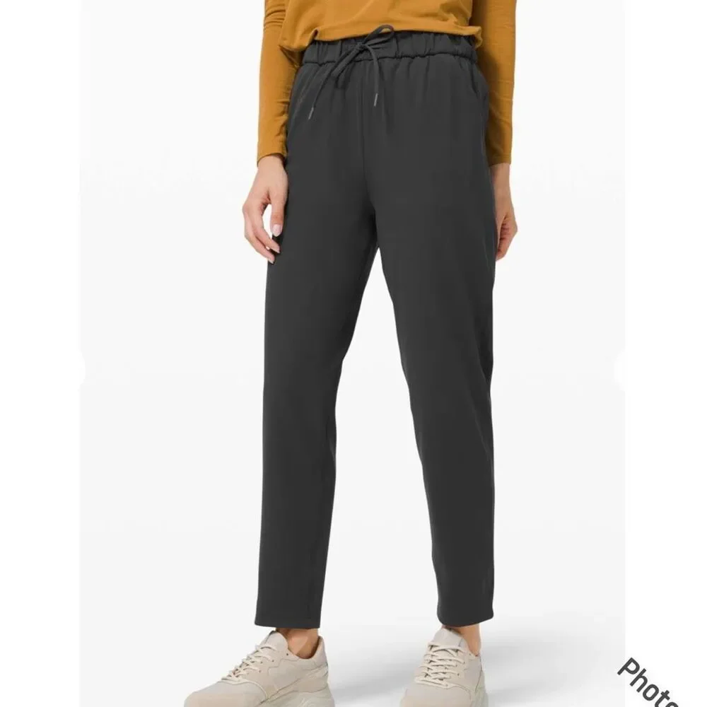 Lululemon Keep It Moving Black Pants High Rise 10 Women